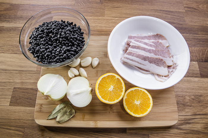 Easy Instant Pot Black Beans With Bacon Ingredients