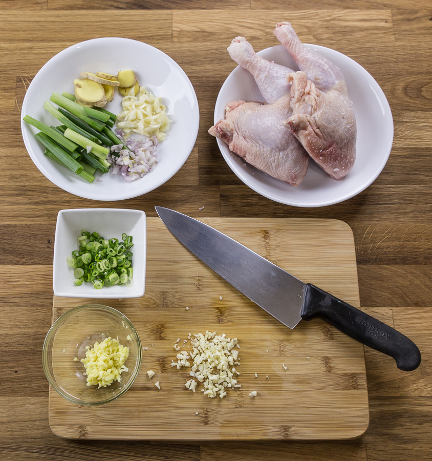 Hainanese Chicken Rice Ingredients