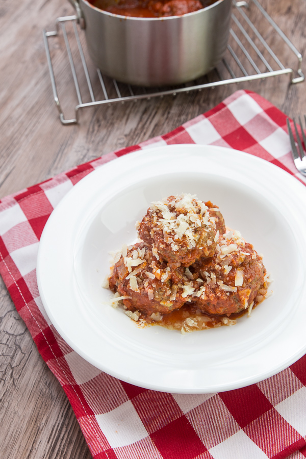 easy oven baked parmesan meatballs recipe